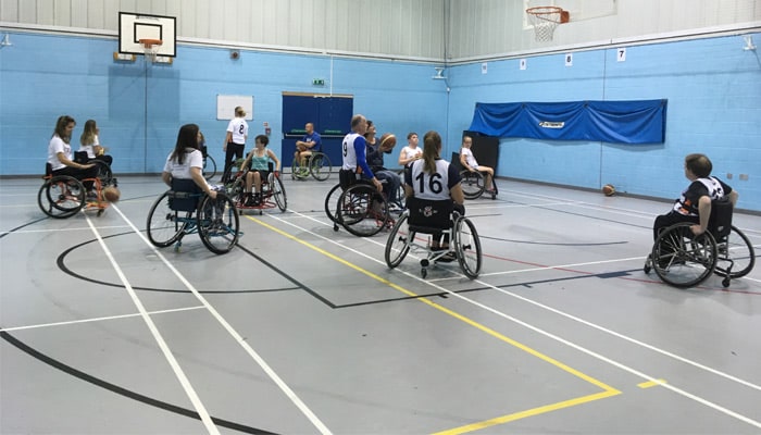 Hampshire Harriers Wheelchair Basketball Team